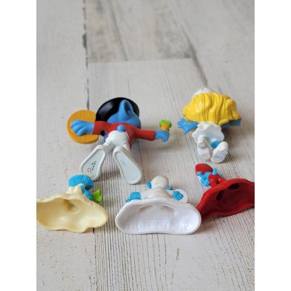 Smurfette Papa Smurf painter accessory playset toy Village - Picture 10 of 10